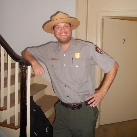 Me in uniform. Such a cool job. I worked under Greg Mertz.